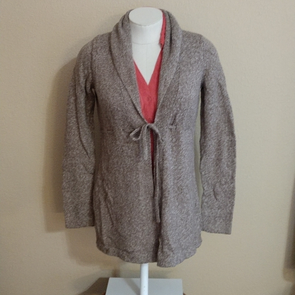 Motherhood Maternity Tie Closure Shawl Collar Cardigan Size S